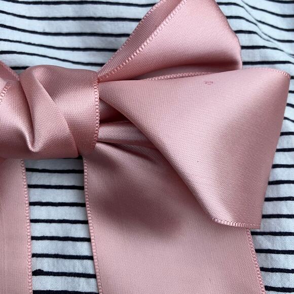 Pink satin bow, balletcore girly coquette cottage lolita nymphette angel - Picture 3 of 6